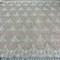 1 Yard Gold Beaded Corded Bridal Lace Fabric Embroidered on Polyester Net Mesh 56 inch Width